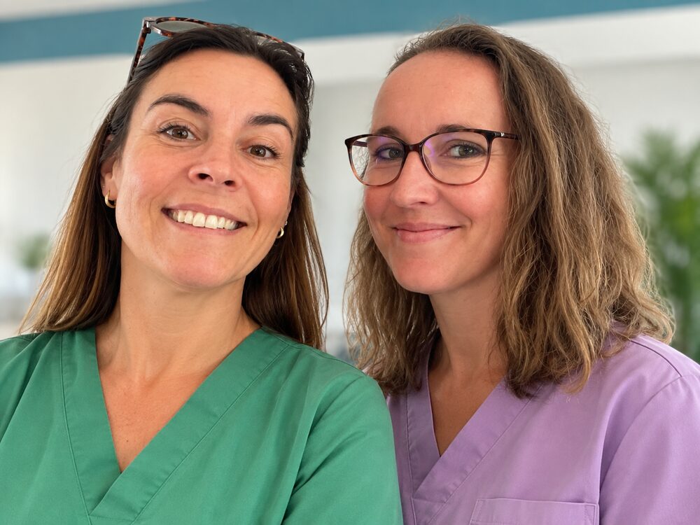 Justine Cresson et Virginie Petitdemange, infirmières du cabinet